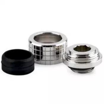Thermal Grizzly DeltaMate kompresijas savienotājs, misiņš - spīdīgs niķelis, 14 mm cietajām caurulēm, G1/4 inch vītne