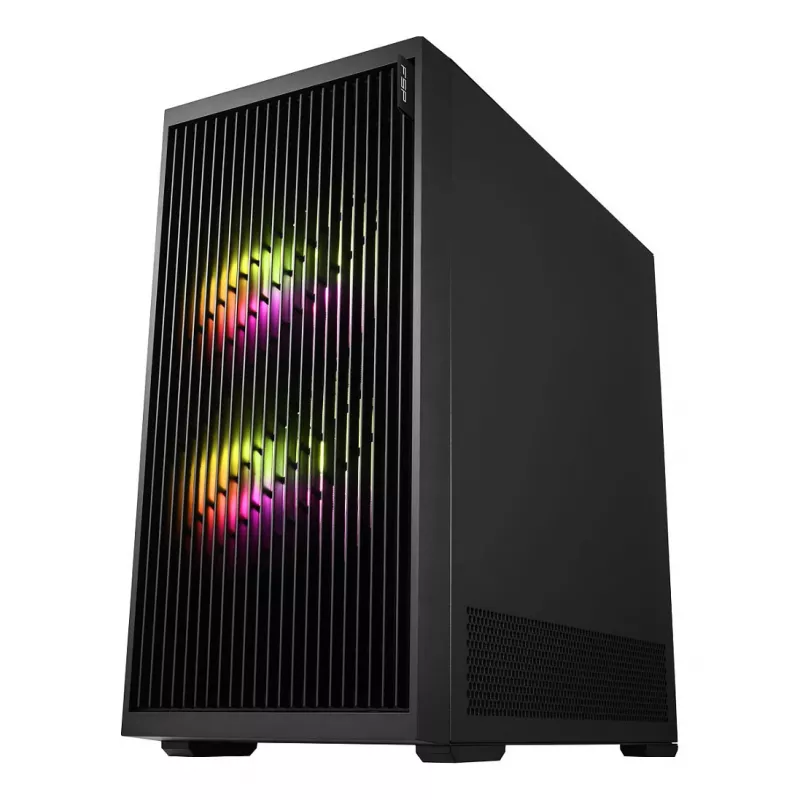 Fortron M330 Mini torņa korpuss ar rūdītu stiklu, melns