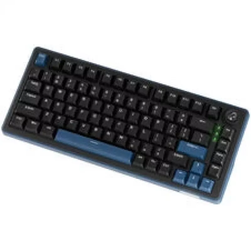 Ducky OK-M 75 mehāniskā spēļu tastatūra, 75% izkārtojums, hot-swappable, RGB, ANSI, KTT Wine Red slēdži