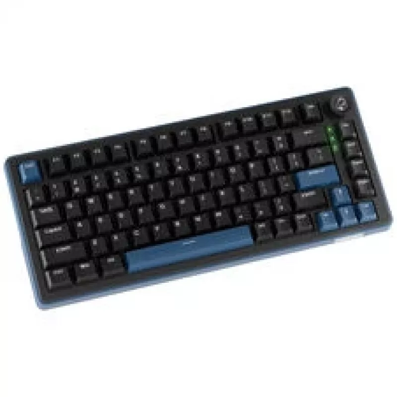 Ducky OK-M 75 mehāniskā spēļu tastatūra, 75% izkārtojums, hot-swappable, RGB, ANSI, KTT Wine Red slēdži