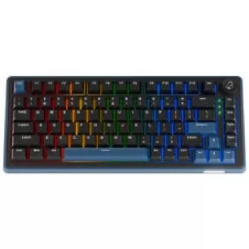 Ducky OK-M 75 mehāniskā spēļu tastatūra, 75% izkārtojums, hot-swappable, RGB, ANSI, KTT Wine Red slēdži
