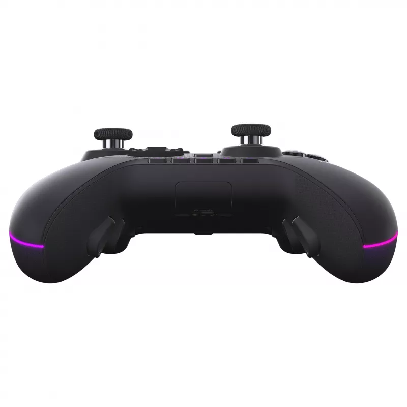ASUS ROG Raikiri II Pro PC spēļu kontrolieris - trīs režīmi (USB-C, 2.4GHz RF, Bluetooth 5.0), OLED displejs, 4 programmējamas lāpstiņas, ESS DAC, melns
