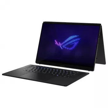 ASUS ROG Zephyrus Duo GX651AR-SR042W spēļu klēpjdators, 16 collu 3K OLED skārienjūtīgs 120Hz, Intel Core Ultra 9 386H, 32GB LPDDR5x, 2TB SSD, GeForce RTX 5070 Ti 12GB, Windows 11 Home, vācu QWERTZ tastatūra