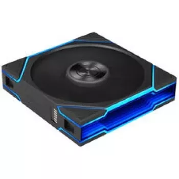 Lian Li UNI FAN TL FLEX Wireless ARGB Reverse Blade 120mm Ventilators 3-Pack ar Kontrolieri, Melns