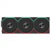 Lian Li UNI FAN TL FLEX Wireless ARGB Reverse Blade 120mm Ventilators 3-Pack ar Kontrolieri, Melns
