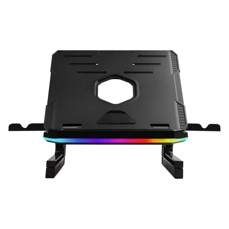 Enermax Aeolus klēpjdatora dzesēšanas statīvs ar 250 mm ventilatoru un 4 portu USB centrmezglu