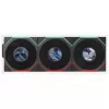 Lian Li UNI FAN TL LCD FLEX Wireless ARGB Reverse Blade 120mm ventilators 3 komplektā ar kontrolieri, melns