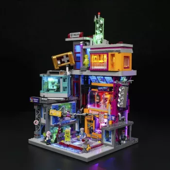 LUMIBRICKS Cyberpunk Neoncity Gamestack LED neon zīme