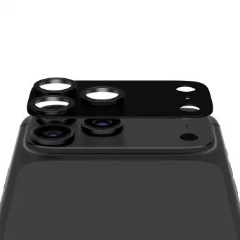 PanzerGlass Fender kameras objektīva aizsargs iPhone 15 Pro / 15 Pro Max - Black Currant