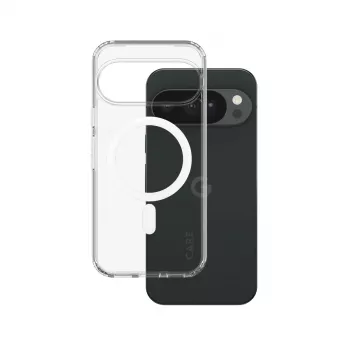 CARE by PanzerGlass Urban Combat Case for Google Pixel 11, caurspīdīgs ar baltu Qi