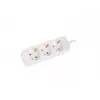 Lanberg PS0-03F-0150-W 3-Vietu Schuko Pagarinātājs, 1.5m Vads, Balts