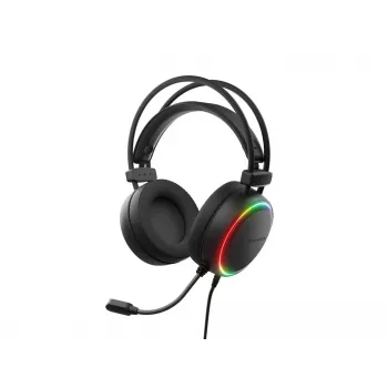 Genesis Neon 614 RGB USB spēļu austiņas ar mikrofonu, melnas