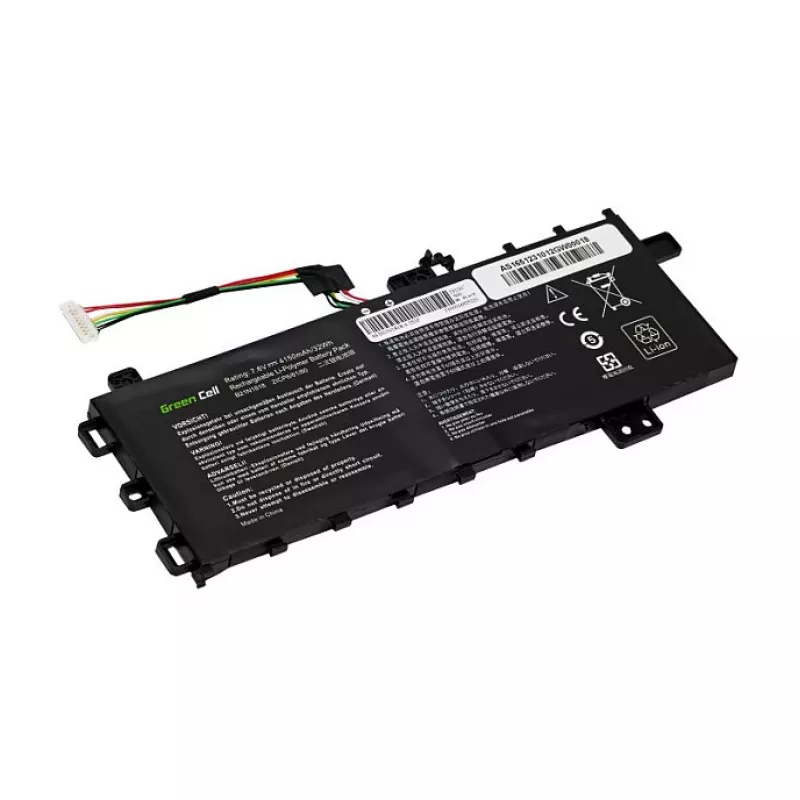 Green Cell AS165 Li-ion akumulators Asus VivoBook 15 – 7.7V 48Wh 6240mAh, aizstāj B21N1818 C21N1818-1