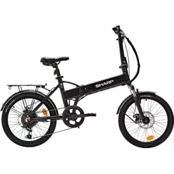 Sharp BK-FD03-EB Salokāms elektriskais velosipēds 250W 36V 6.4Ah 16 collu Melns