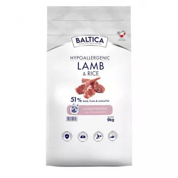 BALTICA Nutraceutic Adult Lamb & Rice mazo šķirņu mono sausā suņu barība 9kg