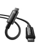 Baseus Tungsten Gold USB-C uz USB-C 240W ātrās uzlādes kabelis 1m melns