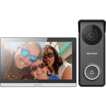 Hikvision Hybrid HD Video Intercom komplekts DS-KIS313-P(B) – 7 collu iekštelpu monitors un 2MP āra stacija