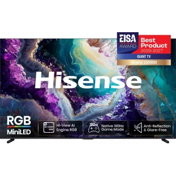 Hisense 100UR8DS 100 collu 4K UHD MiniLED viedtelevizors ar 180Hz paneli, Dolby Vision IQ, Dolby Atmos un VIDAA U7