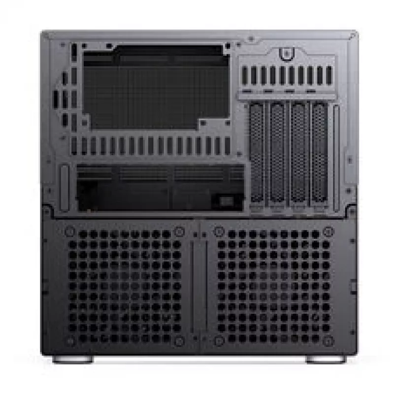 Jonsbo N6 NAS kuba korpuss, Micro-ATX, tērauds/siets, melns