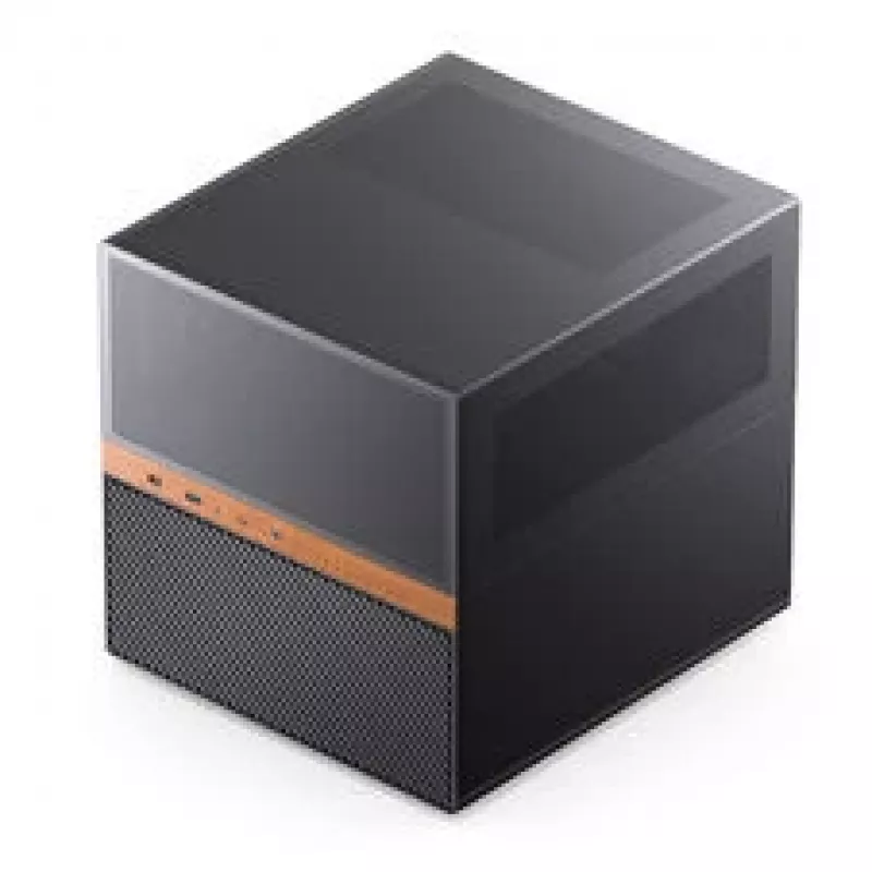 Jonsbo N6 NAS kuba korpuss, Micro-ATX, tērauds/siets, melns