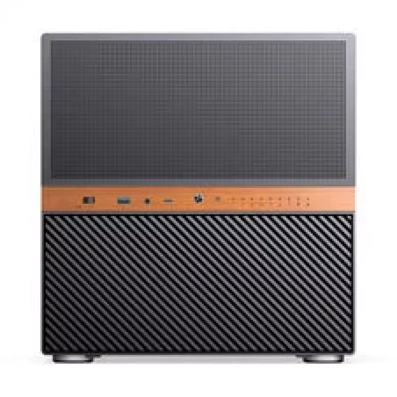 Jonsbo N6 NAS kuba korpuss, Micro-ATX, tērauds/siets, melns