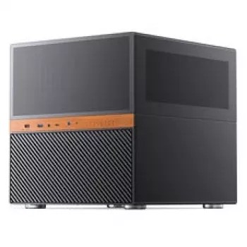Jonsbo N6 NAS kuba korpuss, Micro-ATX, tērauds/siets, melns