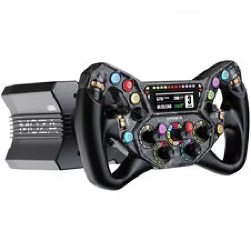 Moza Racing KS Pro stūres rats - 300 mm oglekļa šķiedras sim racing stūre ar RGB pogām un magnētiskajiem pārslēdzējiem