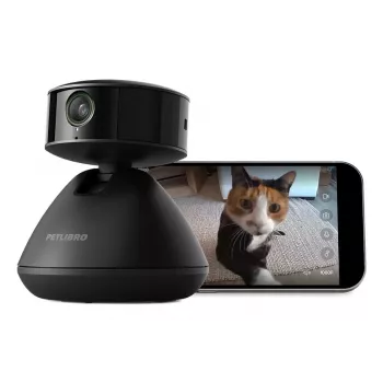 PETLIBRO Scout viedā AI mājdzīvnieku kamera 1080p Full HD ar divvirzienu audio, nakts redzamību, kustības un skaņas noteikšanu, 130° platleņķi, Wi-Fi, MicroSD/mākoņa krātuvi, balta