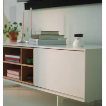 PETLIBRO Scout viedā AI mājdzīvnieku kamera 1080p Full HD ar divvirzienu audio, nakts redzamību, kustības un skaņas noteikšanu, 130° platleņķi, Wi-Fi, MicroSD/mākoņa krātuvi, balta
