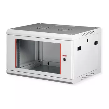 ROLINE 19 collu sienas skapis Basic Plus 6U, 600x450 mm, pelēks