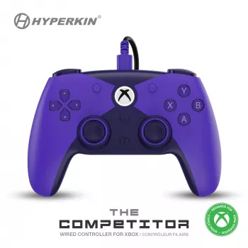 Hyperkin Competitor vadu kontrolieris Xbox Series X|S, Xbox One un PC - purpura