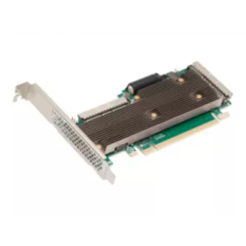 Broadcom MegaRAID 9760W-32i PCIe 5.0 x16 NVMe/SAS RAID kontrolieris, 32 iekšējie porti, 8GB kešatmiņa, Low-Profile