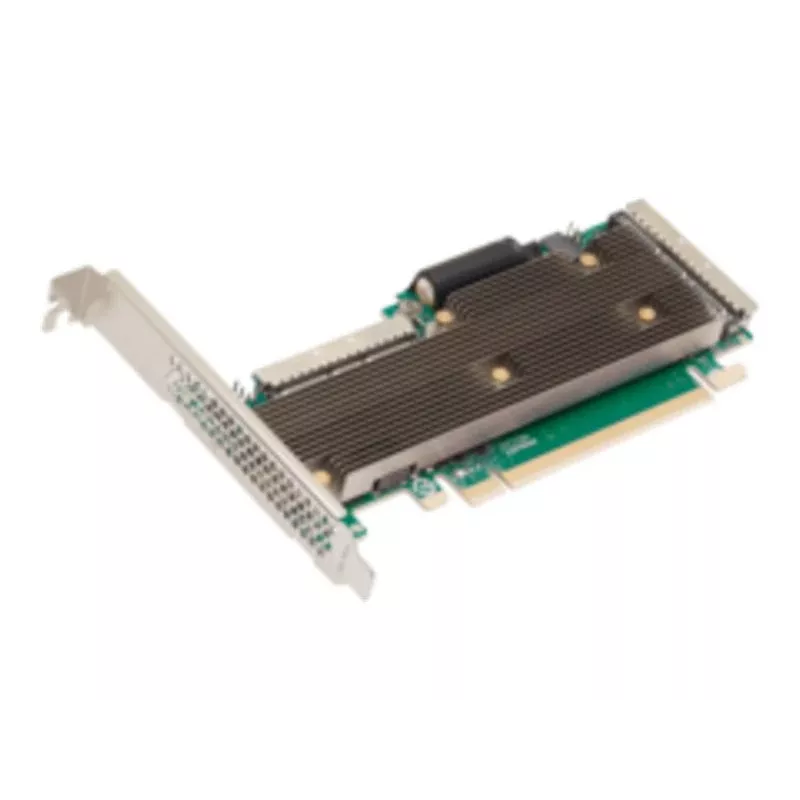 Broadcom MegaRAID 9760W-32i PCIe 5.0 x16 NVMe/SAS RAID kontrolieris, 32 iekšējie porti, 8GB kešatmiņa, Low-Profile