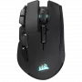 CORSAIR Ironclaw Wireless SE Gaming pele - 26 000 DPI, optiskā, SLIPSTREAM Wireless, Bluetooth, USB, RGB, melna