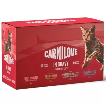 Carnilove Cat Pouch Gravy Multipack 12x85g
