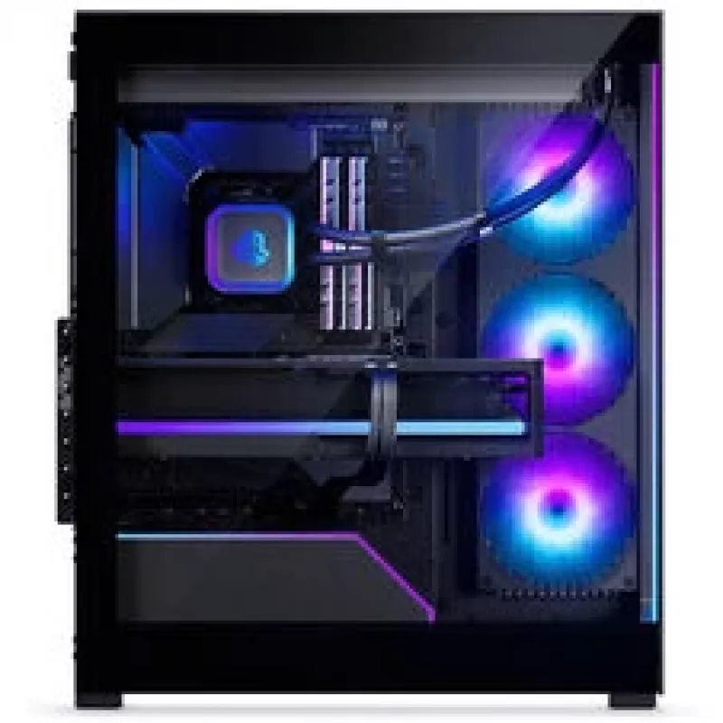 Phanteks NV5X Mid-Tower PC korpuss, E-ATX, rūdīts stikls, ARGB, melns