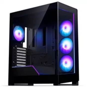 Phanteks NV5X Mid-Tower PC korpuss, E-ATX, rūdīts stikls, ARGB, melns