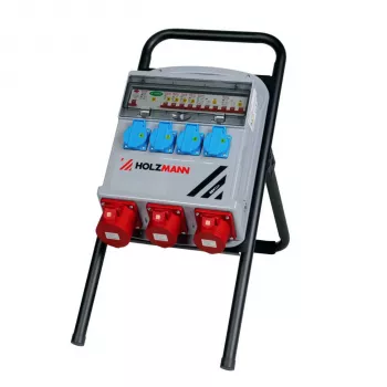 Holzmann SSV32A 32A 400V CEE Strāvas sadales kārba ar RCD un 7 kontaktligzdām