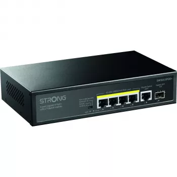 Strong SW5011POE+ 8 portu Gigabit PoE+ slēdzis, 120W budžets, metāla, bez ventilatora