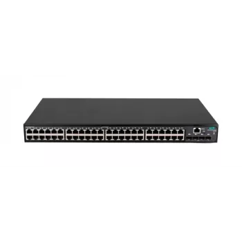 HPE FlexNetwork 5140 48G 4SFP+ EI slēdzis - 48x Gigabit Ethernet, 4x 10G SFP+ augšupsaites, Layer 3 viedpārvaldīts, montējams statīvā