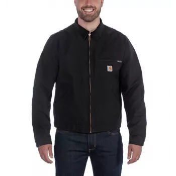Carhartt Duck Detroit Jaka Melna Mētelis