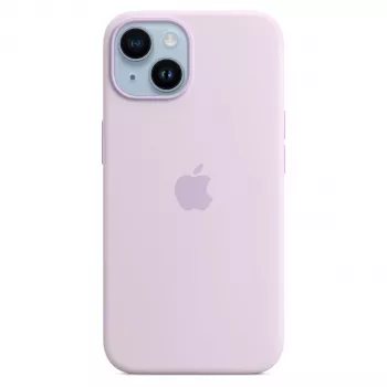 Apple iPhone 14 silikona maciņš ar MagSafe - ceriņu (MPRY3ZM/A)