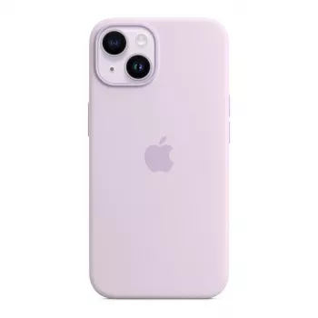 Apple iPhone 14 silikona maciņš ar MagSafe - ceriņu (MPRY3ZM/A)