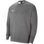 Nike Park 20 flīsa sporta krekls ar apkakli tumši pelēkā krāsā ar baltu Swoosh S