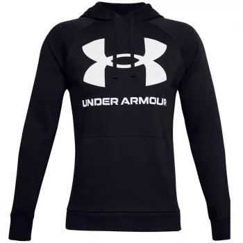 Under Armour vīriešu Rival Fleece Big Logo HD kapuces sporta krekls melns 1357093 001