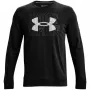 Under Armour UA Rival Terry Logo Crew vīriešu sporta krekls melns 1370391 001