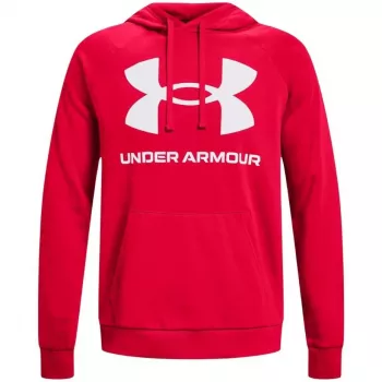Under Armour vīriešu Rival Fleece Big Logo kapuce sarkanā krāsā