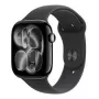Apple Watch Series 11 GPS + Cellular 42mm Space Grey Alumīnija korpuss ar melnu sporta siksnu - M/L