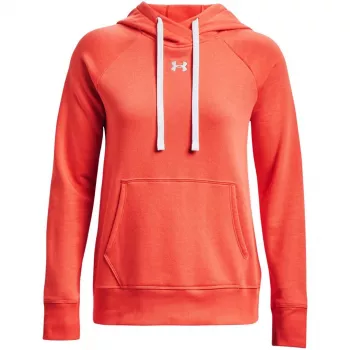Under Armour sieviešu Rival Fleece HB kapuce Phoenix Fire/Balts 1356317 877