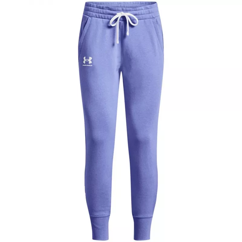 Sieviešu Under Armour Rival Fleece bikses Cosmic Purple / White XS